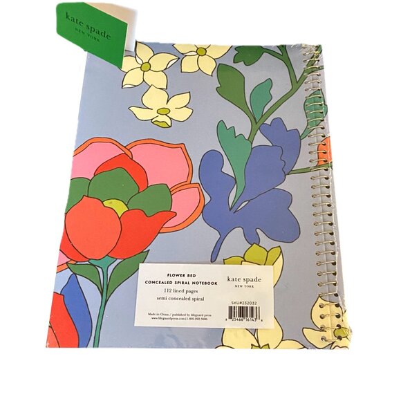 KATE SPADE Spiral Notebook Flower Bed NEW in Package - Picture 5 of 9